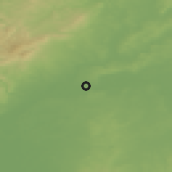 Shaded relief of the 50 km around Frankfurt, drawn from the GMTED2010 grid