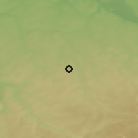 Shaded relief of the 49 km around Freiberg, drawn from the GMTED2010 grid