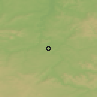Shaded relief of the 50 km around Freiberg, drawn from the GMTED2010 grid