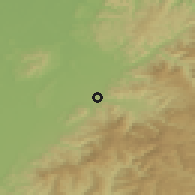 Shaded relief of the 50 km around Freiburg, drawn from the GMTED2010 grid