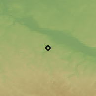 Shaded relief of the 49 km around Freital, drawn from the GMTED2010 grid