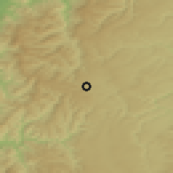 Shaded relief of the 50 km around Freudenstadt, drawn from the GMTED2010 grid