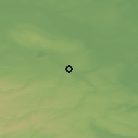Shaded relief of the 49 km around Aschersleben, drawn from the GMTED2010 grid
