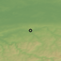 Shaded relief of the 49 km around Fröndenberg, drawn from the GMTED2010 grid