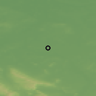 Shaded relief of the 49 km around Garbsen, drawn from the GMTED2010 grid