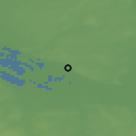 Shaded relief of the 48 km around Geesthacht, drawn from the GMTED2010 grid