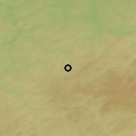 Shaded relief of the 49 km around Auerbach, drawn from the GMTED2010 grid