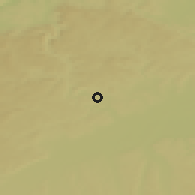Shaded relief of the 50 km around Giengen, drawn from the GMTED2010 grid