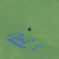 Shaded relief of the 48 km around Glinde, drawn from the GMTED2010 grid
