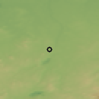 Shaded relief of the 49 km around Görlitz, drawn from the GMTED2010 grid