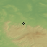 Shaded relief of the 49 km around Goslar, drawn from the GMTED2010 grid