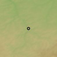 Shaded relief of the 49 km around Greiz, drawn from the GMTED2010 grid
