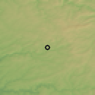 Shaded relief of the 49 km around Gummersbach, drawn from the GMTED2010 grid