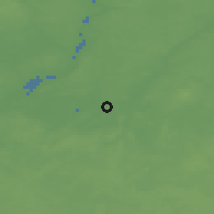 Shaded relief of the 48 km around Güstrow, drawn from the GMTED2010 grid