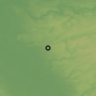 Shaded relief of the 49 km around Haan, drawn from the GMTED2010 grid