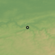 Shaded relief of the 49 km around Hagen, drawn from the GMTED2010 grid
