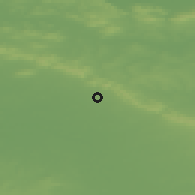 Shaded relief of the 49 km around Halle, drawn from the GMTED2010 grid
