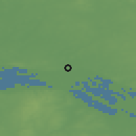 Shaded relief of the 48 km around Hamburg, drawn from the GMTED2010 grid