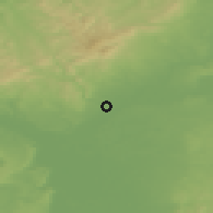 Shaded relief of the 50 km around Hattersheim, drawn from the GMTED2010 grid
