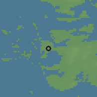 Shaded relief of the 48 km around Heide, drawn from the GMTED2010 grid