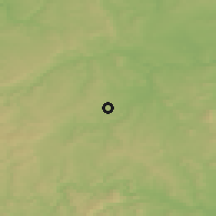 Shaded relief of the 49 km around Bad Arolsen, drawn from the GMTED2010 grid