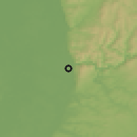 Shaded relief of the 50 km around Heidelberg, drawn from the GMTED2010 grid