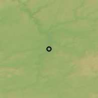 Shaded relief of the 50 km around Heilbronn, drawn from the GMTED2010 grid