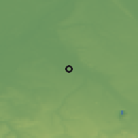 Shaded relief of the 49 km around Heinsberg, drawn from the GMTED2010 grid