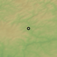 Shaded relief of the 49 km around Herborn, drawn from the GMTED2010 grid