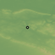 Shaded relief of the 49 km around Herford, drawn from the GMTED2010 grid