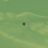 Shaded relief of the 49 km around Hiddenhausen, drawn from the GMTED2010 grid