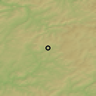 Shaded relief of the 49 km around Hilchenbach, drawn from the GMTED2010 grid