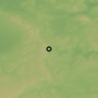 Shaded relief of the 49 km around Bad Driburg, drawn from the GMTED2010 grid