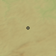 Shaded relief of the 49 km around Hof, drawn from the GMTED2010 grid