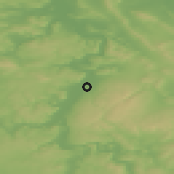 Shaded relief of the 49 km around Holzminden, drawn from the GMTED2010 grid