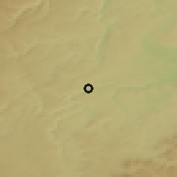 Shaded relief of the 50 km around Horb, drawn from the GMTED2010 grid