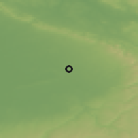 Shaded relief of the 49 km around Hövelhof, drawn from the GMTED2010 grid
