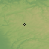Shaded relief of the 49 km around Hückeswagen, drawn from the GMTED2010 grid