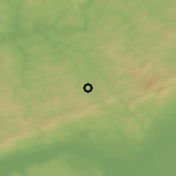 Shaded relief of the 49 km around Idstein, drawn from the GMTED2010 grid
