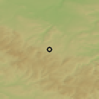Shaded relief of the 49 km around Ilmenau, drawn from the GMTED2010 grid