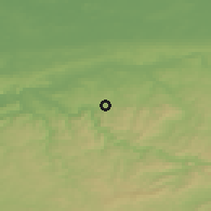Shaded relief of the 49 km around Iserlohn, drawn from the GMTED2010 grid