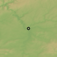 Shaded relief of the 50 km around Bad Friedrichshall, drawn from the GMTED2010 grid