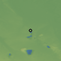 Shaded relief of the 49 km around Jüchen, drawn from the GMTED2010 grid