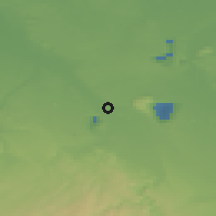 Shaded relief of the 49 km around Jülich, drawn from the GMTED2010 grid