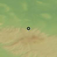 Shaded relief of the 49 km around Bad Harzburg, drawn from the GMTED2010 grid