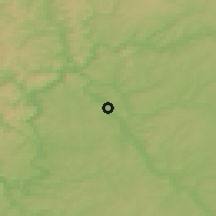 Shaded relief of the 50 km around Karlstadt, drawn from the GMTED2010 grid
