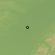 Shaded relief of the 50 km around Kehl, drawn from the GMTED2010 grid