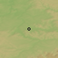 Shaded relief of the 50 km around Kernen, drawn from the GMTED2010 grid