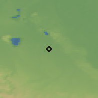 Shaded relief of the 49 km around Kerpen, drawn from the GMTED2010 grid