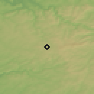 Shaded relief of the 49 km around Kierspe, drawn from the GMTED2010 grid